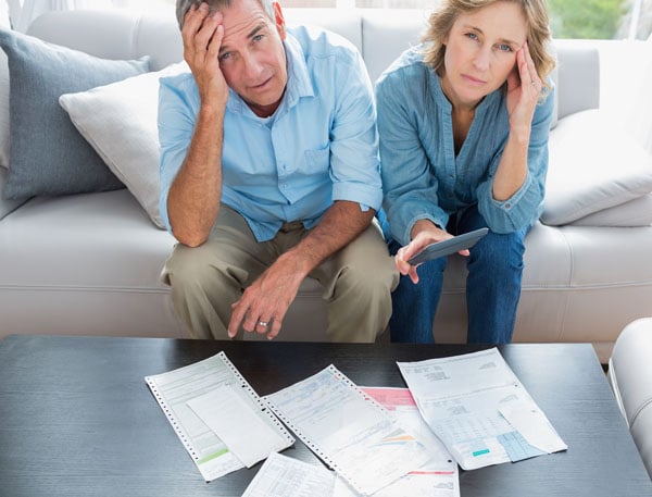 stressed couple