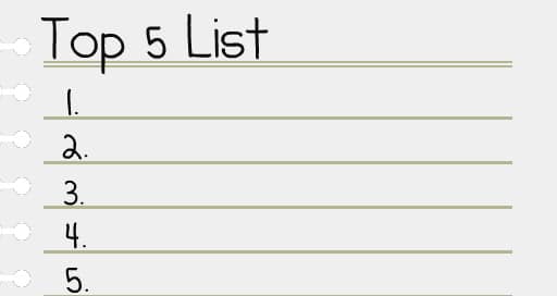 Top 5 Lists