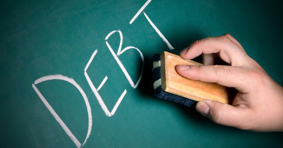 erase debt green chalkboard 573x300