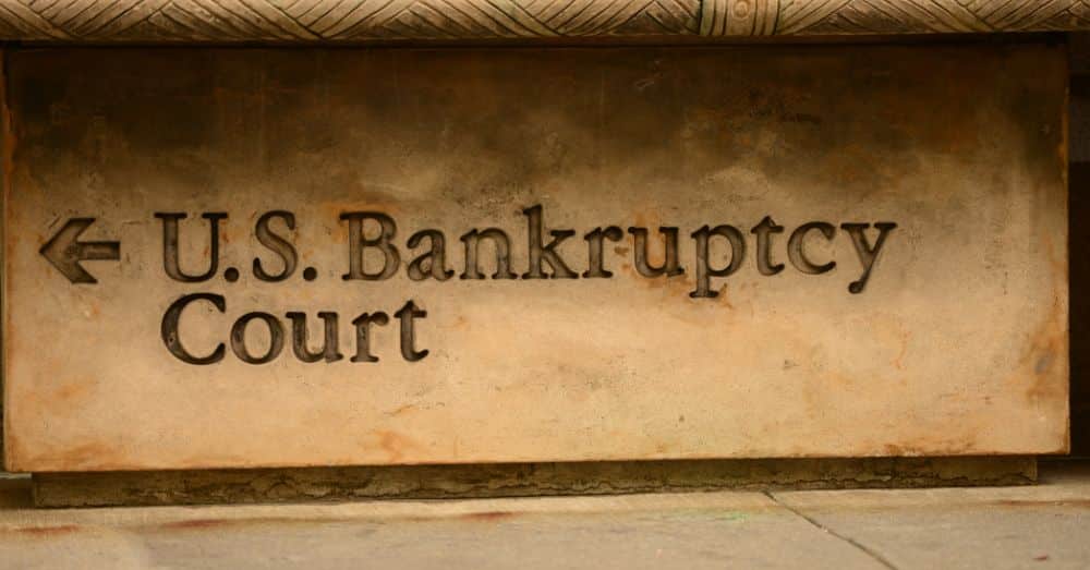 wall with text: U.S. Bakruptcy Court
